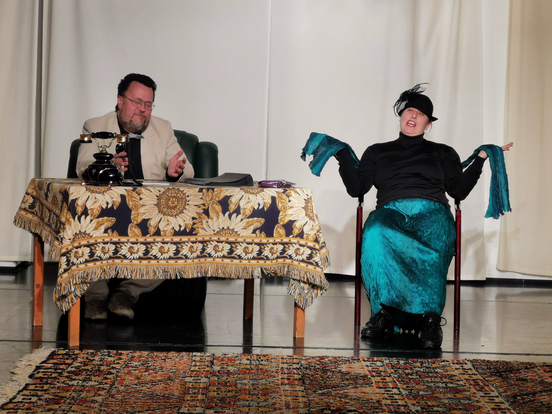 Mehr über den Artikel erfahren Gastspiel der Pegasus-Theaterschule mit dem Stück: „Die Mitschuldigen“ nach J. W. Goethe.
